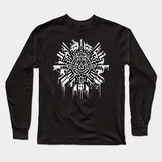 Cool Aztec Long Sleeve T-Shirt by Mi Bonita Designs